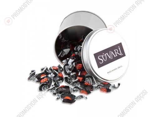 Metal Kutuda Logolu Bonbon Şeker